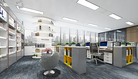 昭通辰美化妆品办公室装建设计