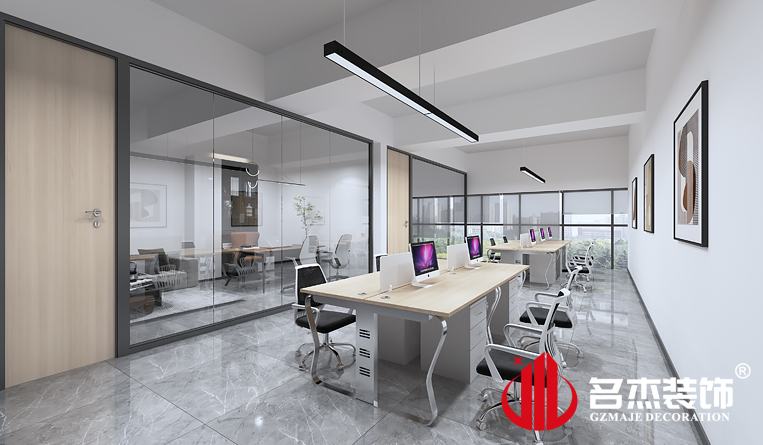 盛开办公区域装建设计成效