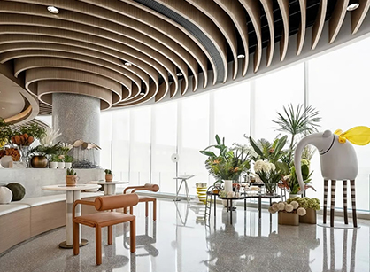 金茂万科城市四时售楼处贸易空间装建设计