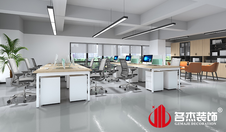 盛开办公区装建设计成效