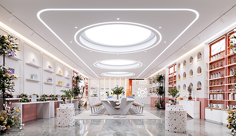 昭通时尚星约化妆品办公室装建设计