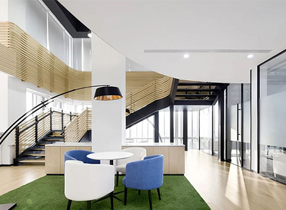 多样化办公需要的办公装建设计空间是怎么设计的——孝感金融企业