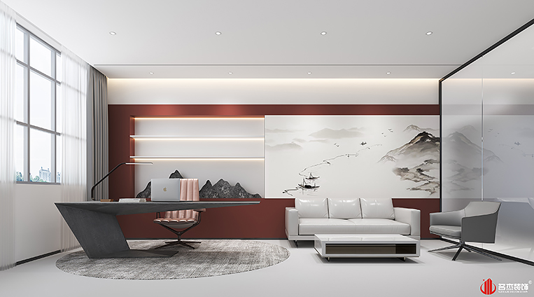 办公区装建设计成效