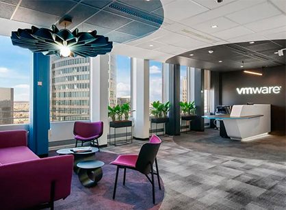 混合多元化办公装建设计空间是若何打造的——科技公司VMware