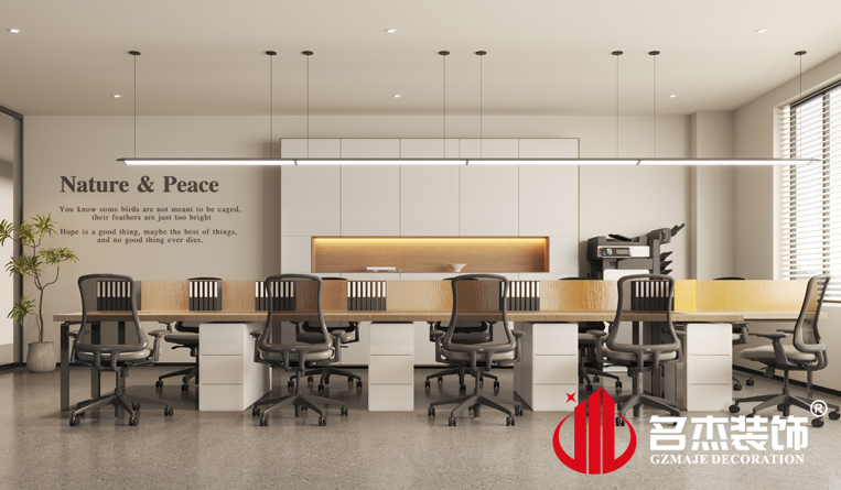 盛开办公区装建设计成效